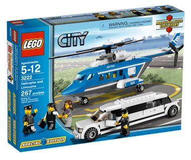 LEGO Set-Helicopter and Limousine-Town / City / Airport-3222-1-Creative Brick Builders